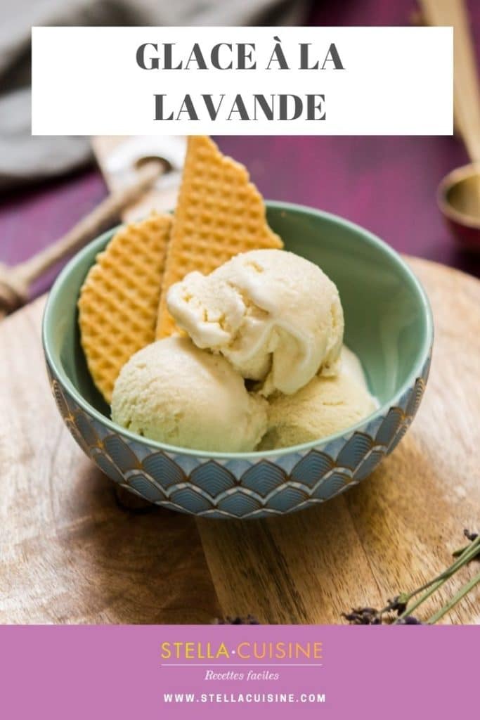 Recette de Glace à la lavande. Recette facile de glace en sorbetière ou turbine. Recette de crème anglaise aromatisée.