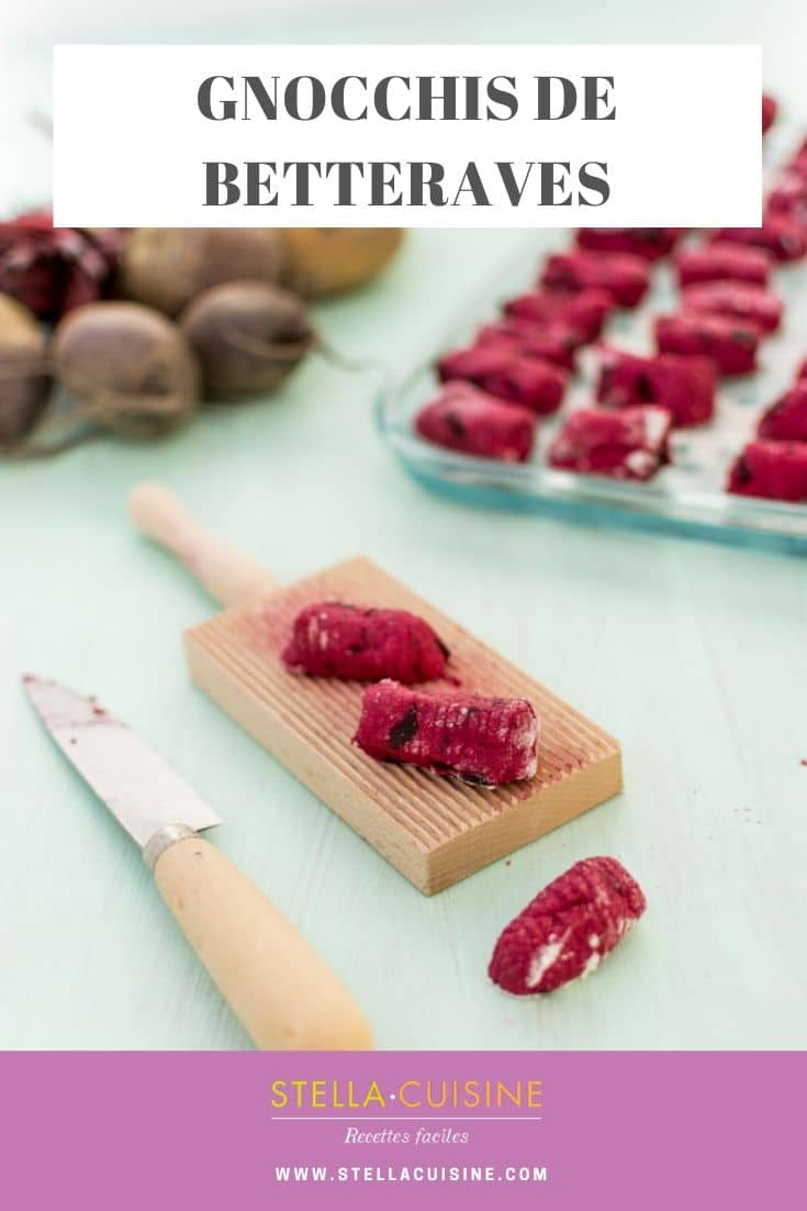 Recette de Gnocchis de betteraves, recette facile de gnocchis. Recette avec de la betterave crue, les betteraves cuites aussi !