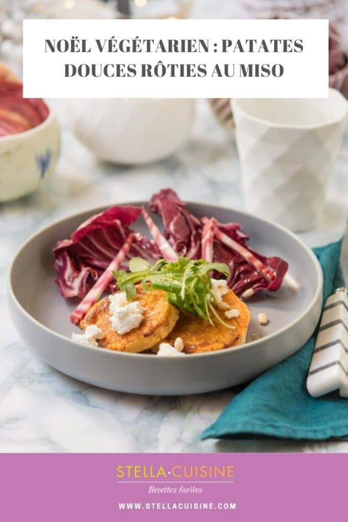 Recette de Noël végétarien : patates douces rôties au miso