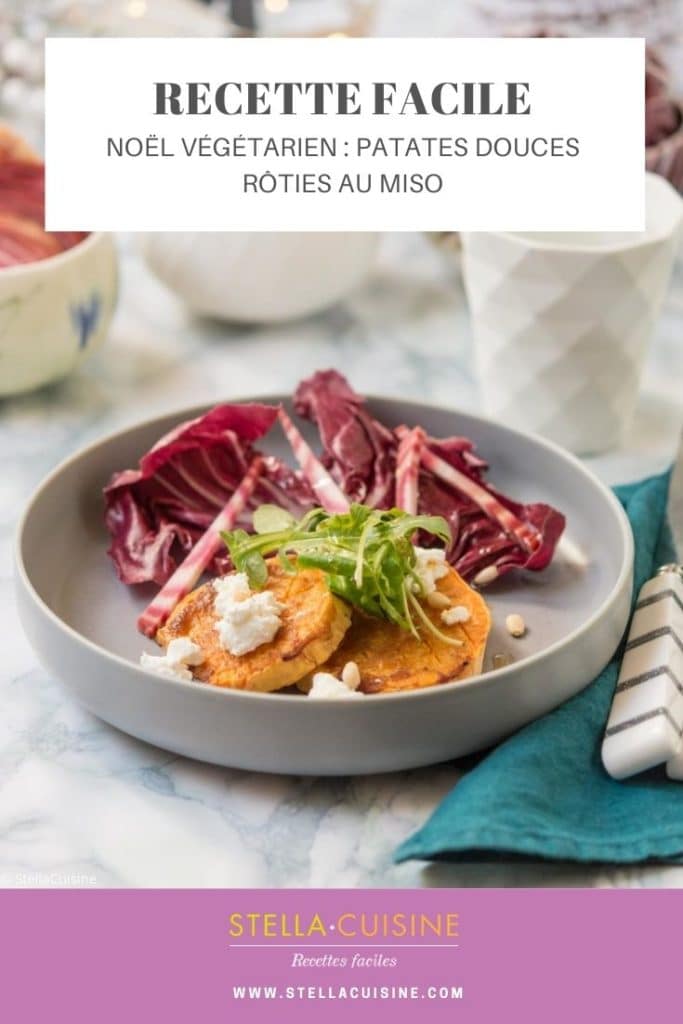 Recette de Noël végétarien : patates douces rôties au miso