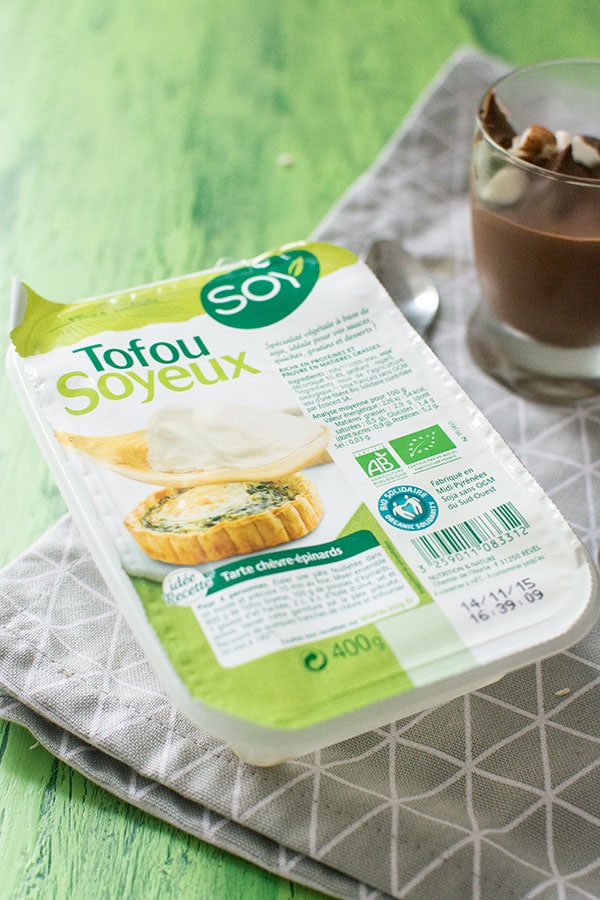Recette de Recette de Crème au chocolat au tofu soyeux (vegan)